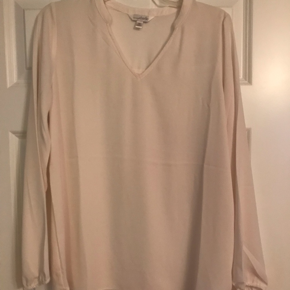NWT - loose fit ivory blouse